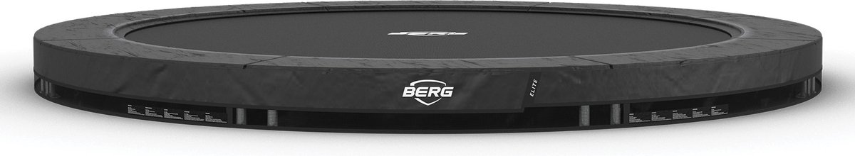 BERG SPORTS Elite InGround Trampoline - 330 cm - Rond - Met AirFlow Pro - Twinspring - Grijs