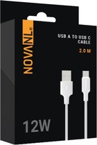 NOVANL SpeedCharge 2M USB A naar USB-C Kabel 12W