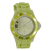 OOZOO Timepieces - Montre verte avec bracelet en caoutchouc vert - C4368