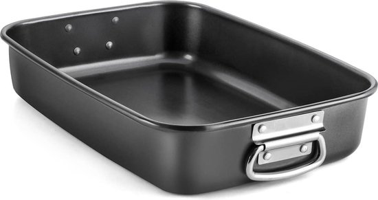 Space Home - Braadpan - Ovenschotel - Lasagna Maker - Anti-Aanbaklaag - Koolstofstaal - Set van 3