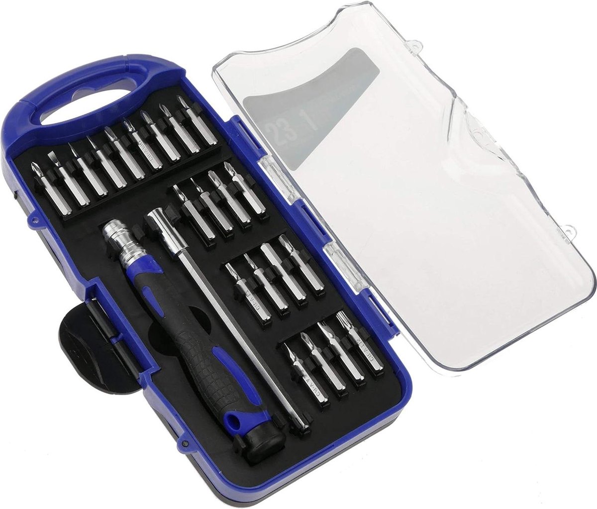 Sleufschroevendraaier set 8-delig Phillips Cr-V HU29-VCES met magnetische punt