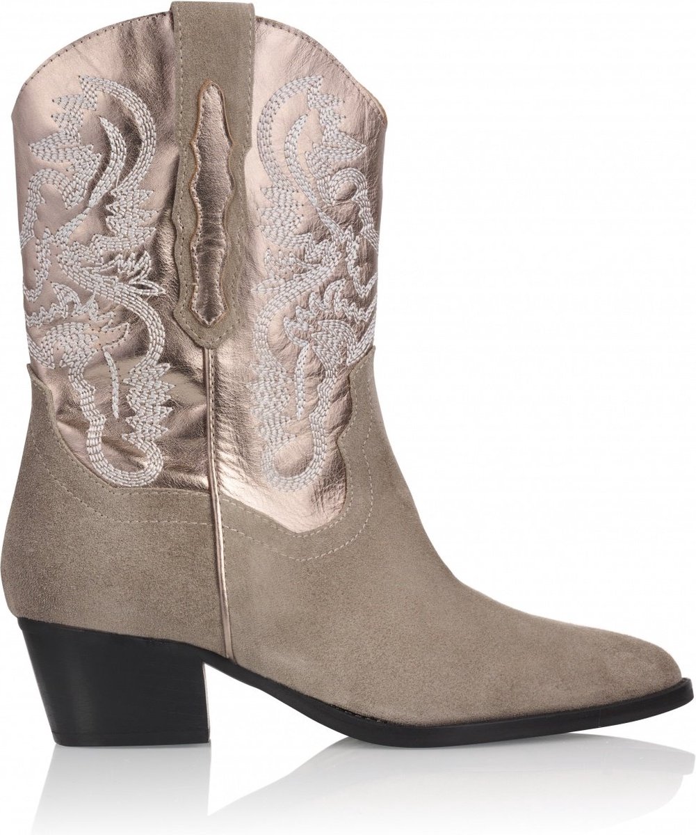 DWRS Brady Grijs Taupe Dames Boot - Maat 41