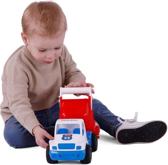 Cavallino Toys Cavallino Grip Kiepvrachtwagen met Rubberbanden, 26cm van Cavallino Toys — afbeelding 4
