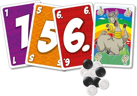 999 Games - LAMA - Vlot Kaartspel - Eenvoudige spelregels - Familiespel - Gezelschapsspel - Educatief spel - Klein cadeautje