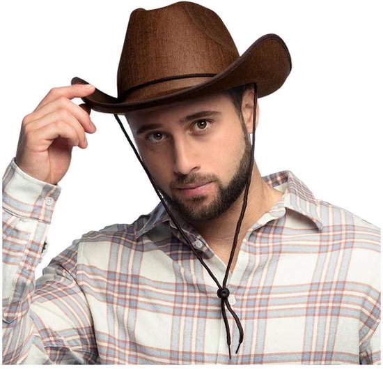 Chapeau de cowboy brun