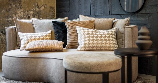 CÉLESTE | Coussin 45x45 cm | Noir | Hoii | avec rembourrage de coussin durable