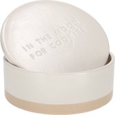 JENS Living MOOD For FOOD Pot à biscuits - 22,8 x 9,8 cm - Wit
