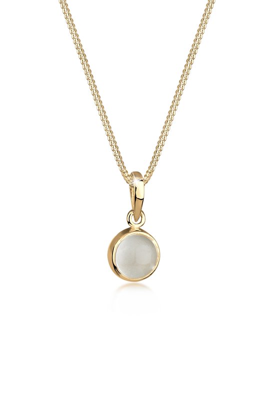 Collier femme Elli classique pour femme avec pierre de lune en Argent sterling 925