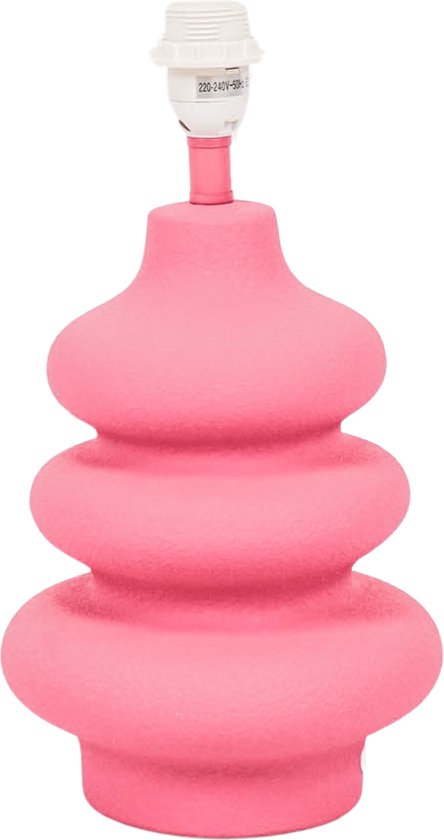 Foto: Housevitamin tafellamp flow keramiek neon roze e27 20x20x27 cm