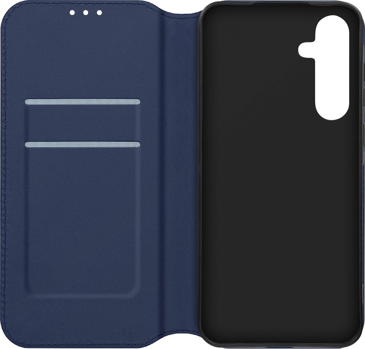 Avizar Foliohoes Geschikt voor Samsung Galaxy A55 5G Multifunctionele klep, Nachtblauw