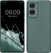 kwmobile telefoonhoesje geschikt voor Motorola Edge 50 Fusion - Hoesje voor smartphone - Precisie camera uitsnede - In blauwgroen