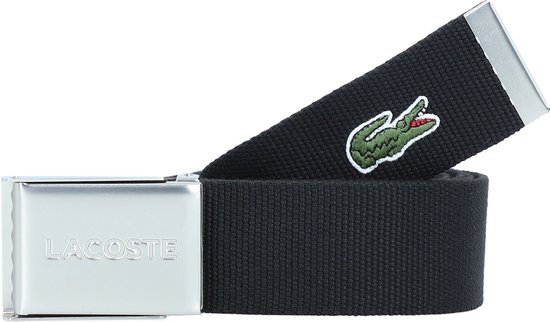 LACOSTE Ceinture Casual Woven Strap W100 Black Noir