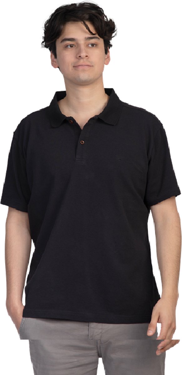 ConfidenceForAll® Anti zweet Polo - met sweatproof okselpads - Heren zwart maat XXL