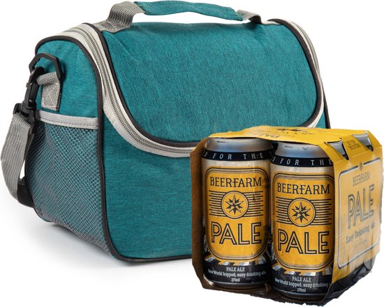 Plasticforte Koeltas/lunchtas Callela - groen - 6.5 liter - 17 x 26 x 20 cm - strand - lunchtas van PlasticForte — afbeelding 2