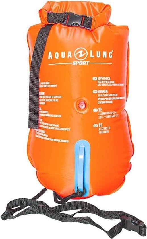 Foto: Aqua lung sport towable dry bag zwemboei 15l oranje