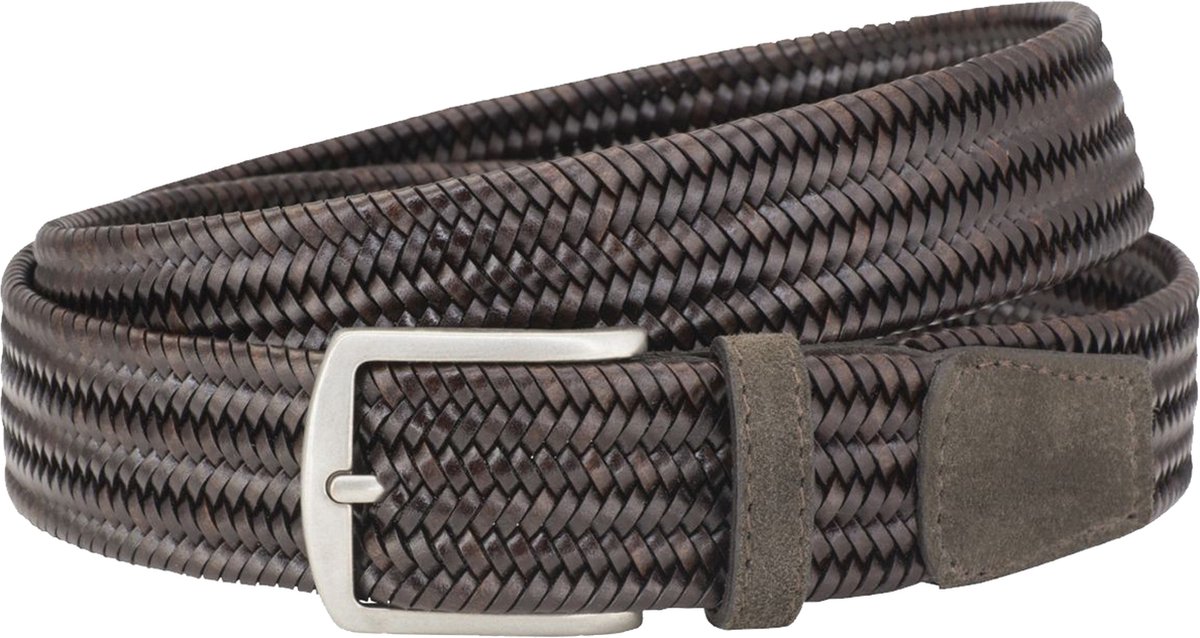 LINDENMANN leren heren riem - bruin