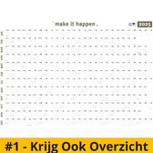 Purpuz Jaarplanner 2025 Jaarkalender A1 - Wandkalender - Wallplanner 2025
