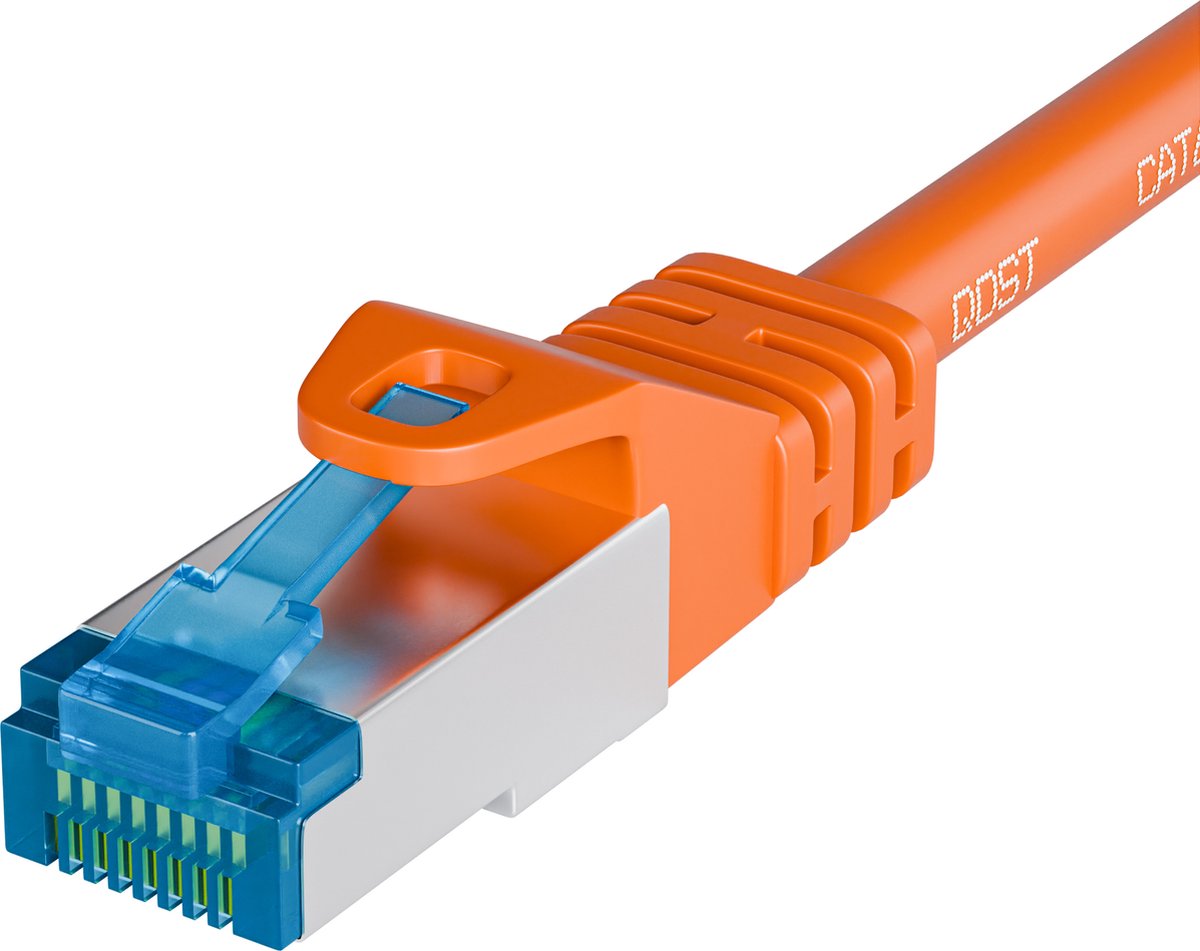 Qost - CAT6A 10G internetkabel - LSZH / UTP - 10 Gbps / 500 MHz - RJ45 Connectoren - Patchkabel / Netwerkkabel - 0.50 meter - Oranje