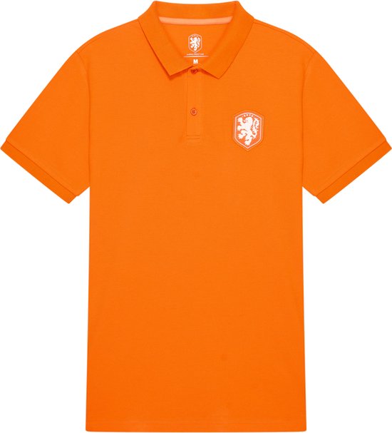 Foto: Nederlands elftal knvb polo voor heren maat xl ek 2024 oranje holland polo volwassenen