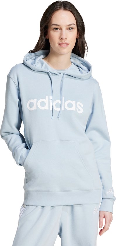 adidas Sportswear Essentials Linear Hoodie - Dames - Blauw- XL