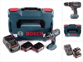 Bosch GSR 18V-28 accuboormachine 18V 1/2" 13mm in L-Boxx + 2x 5.0 Ah accu + lader