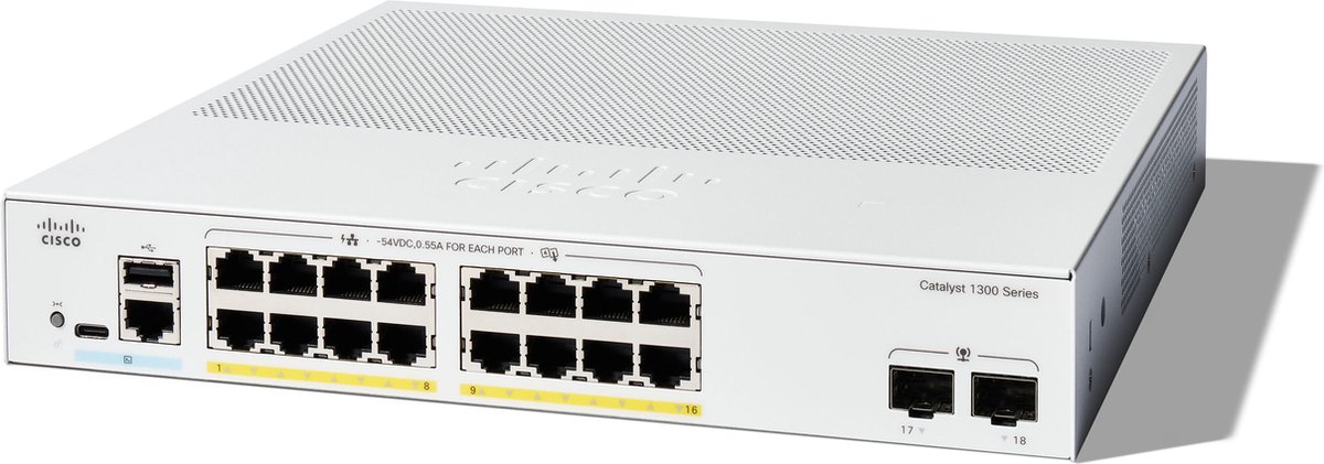 Cisco C1300-16P-2G - Netwerkswitch - Managed L2/L3