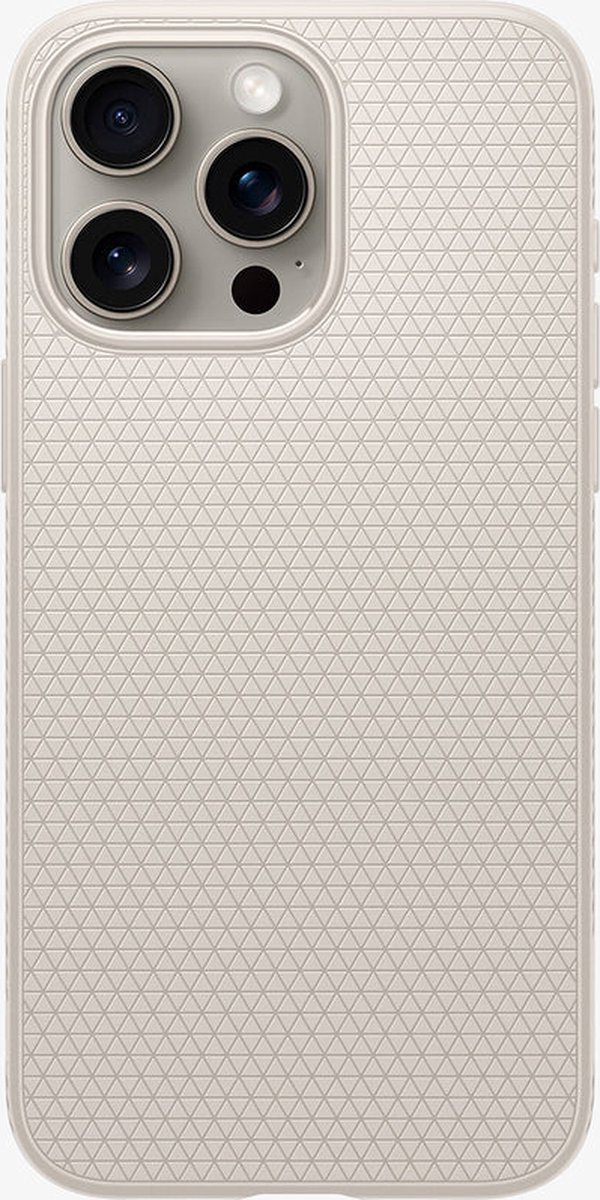 Spigen - Liquid - Air hoesje voor iPhone - 15 - Pro - natuurlijk - titanium