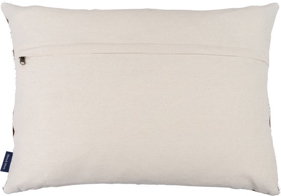 Sierkussen - Groot Point De Couverture Vache Marron/Blanc - Marron Et Beige - 60 Cm X 45 Cm