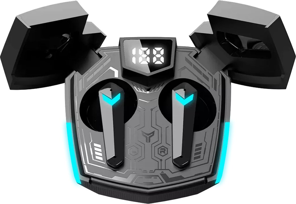 Canyon GTWS-2 Headset Draadloos oorhaak Gamen USB Type-C Bluetooth Oplaadhouder Zwart