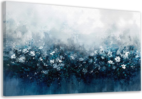 Décoration murale Fleurs - Tableaux nature - Peinture sur toile Feuilles - Décoration murale rurale - Peinture sur toile - Décoration murale chambre toile 150x100 cm