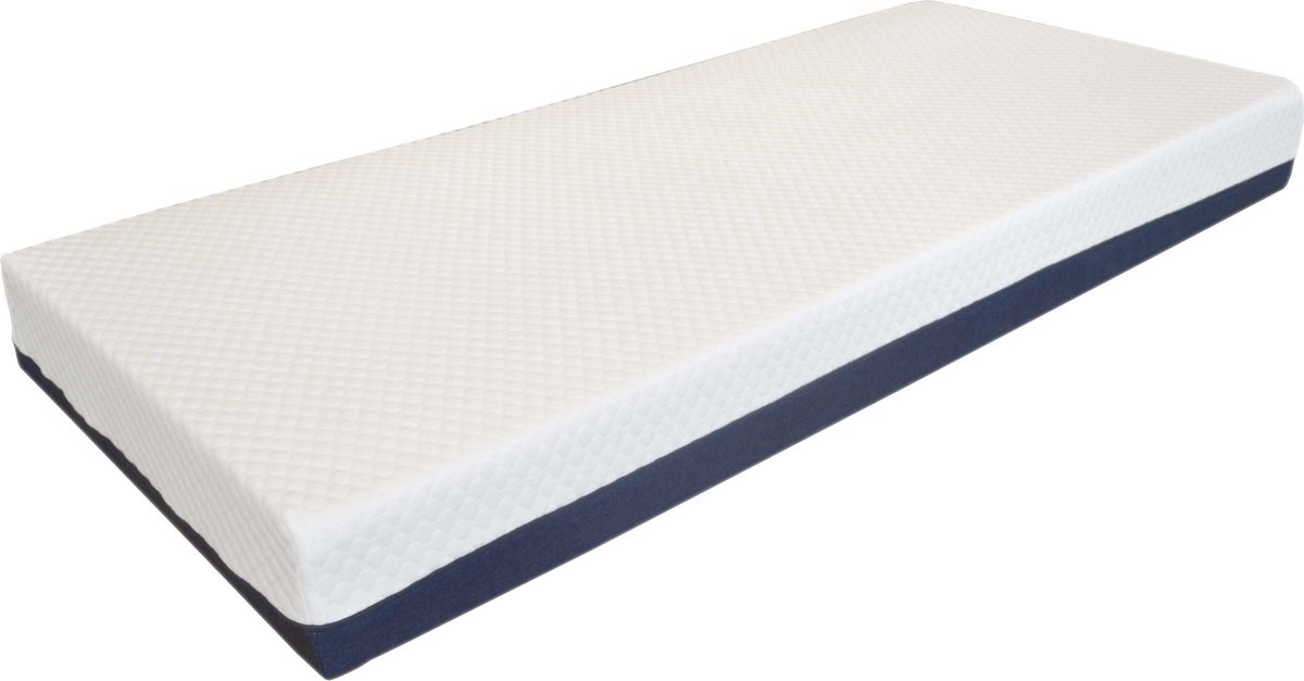Eenpersoonsmatras Comfort Plus 90x190x19cm - Koudschuim - Emob - Matrassen - Wit - Polyester; Koudschuim