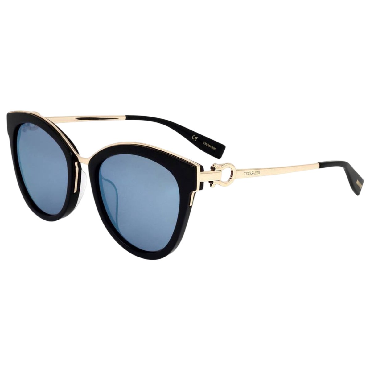 Trussardi STR321F 700B Zonnebril - Dames - Zwart