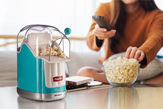Ariete 2958/01 Popcorn Machine - popcornmaker - Bereiding zonder vet - Hetelucht - Klaar in 3 min - blauw — afbeelding 2