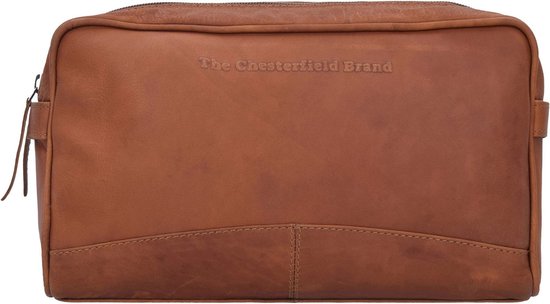 Chesterfield Leren Toilettas – Cognac