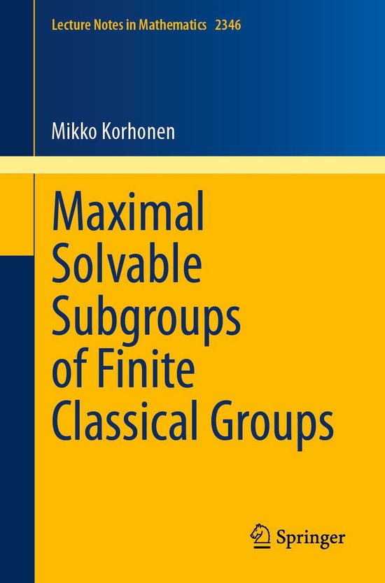 Mathematics and Statistics (R0) - Maximal Solvable Subgroups ... - cover