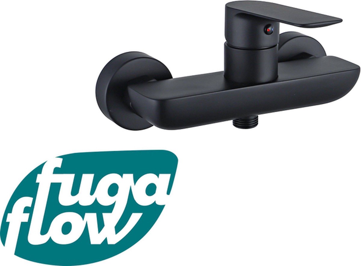 FugaFlow Efficiente Sobrado douchekraan opbouw zwart