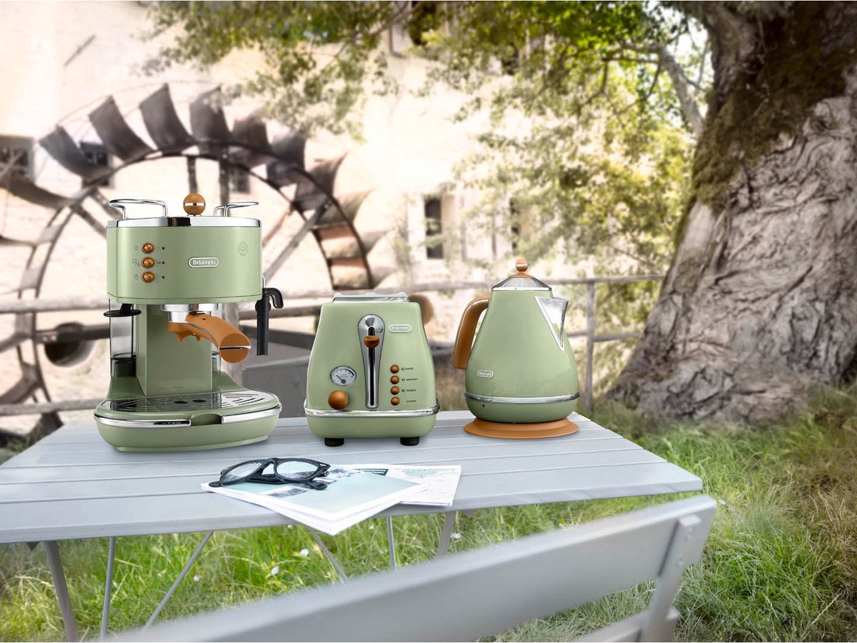 De'Longhi Icona Vintage ECOV 311.GR Handmatige Espressomachine - Limegroen thumbnail 7