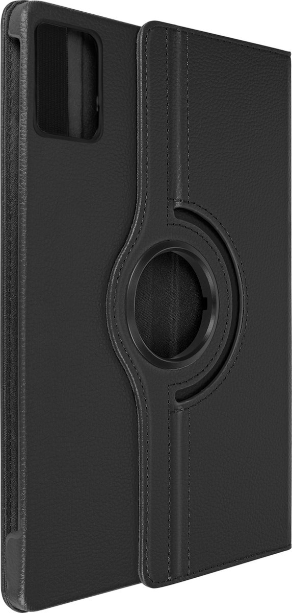 Avizar Foliohoes Geschikt voor Lenovo Tab M11 360° roterende steunklep, Zwart