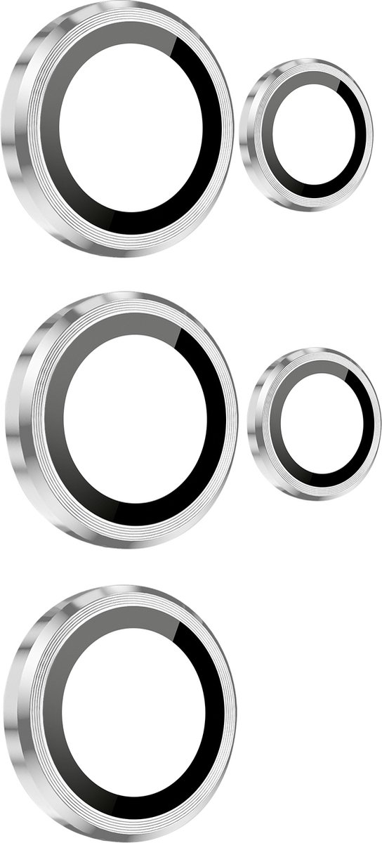 ENKAY, Beschermfolie voor achtercamera Geschikt voor Samsung Galaxy S24 Ultra Gehard glas 9H, Zilver