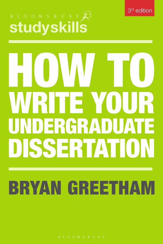 How to Write Your Undergraduate Dissertation - cover