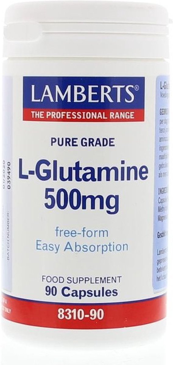 Goedkoopste Lamberts - L-Glutamine - 500 mg - 90 capsules