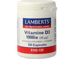 Lamberts Vitamine D3 1000IE/25mcg 120 Capsules