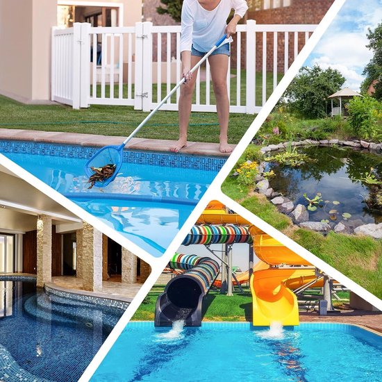 Swimming pool landing net with telescopic rod blue - Mowend van Mowend — afbeelding 2