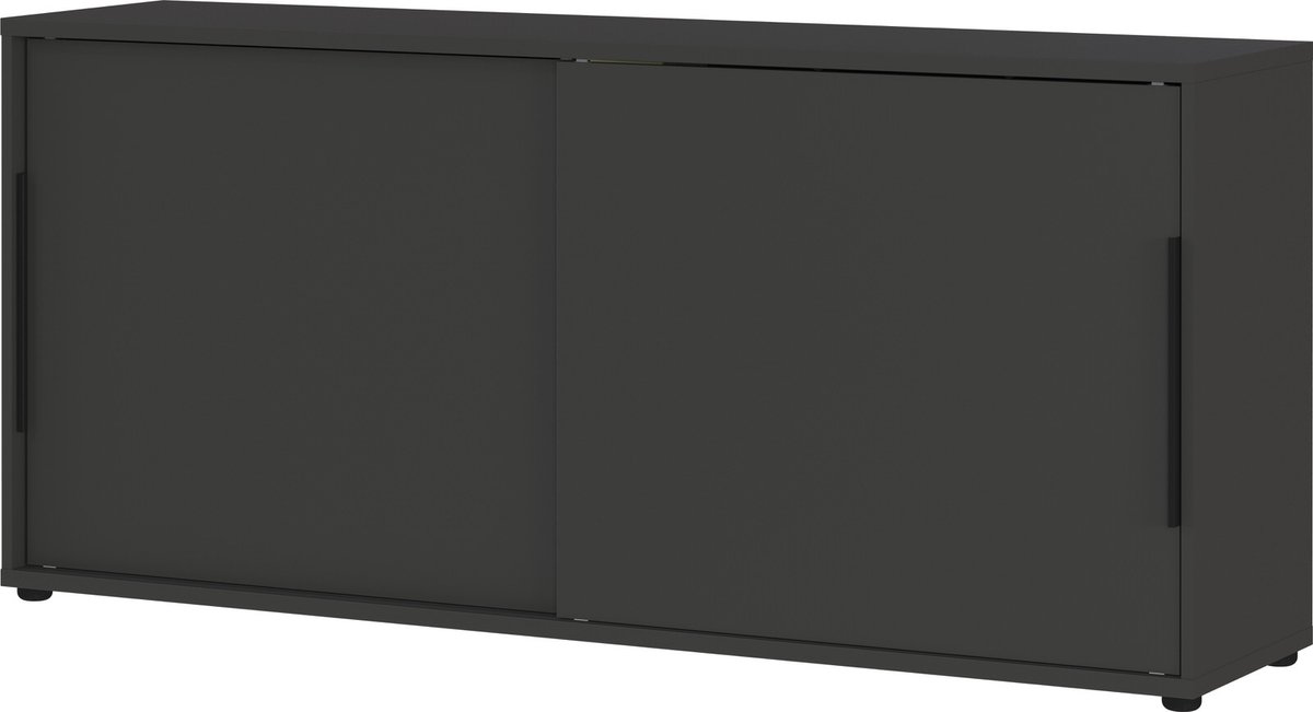 Germania Dressoir Met Schuifdeuren Tomori | 160 X 40 X 74 Cm | Antraciet