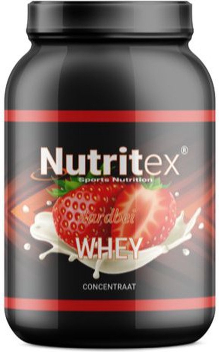 Goedkoopste Nutritex Whey proteine aardbei 750 gram