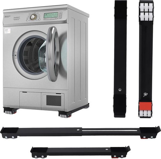 Wasmachine onderstel met 4 vergrendelbare wielen, draaglast 200KG wasm