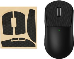 kwmobile gaming muis grip tape geschikt voor Logitech G Pro Wireless 2 / Wireless 3 muis - Antislip muistape grip - Muis grip tape in zwart