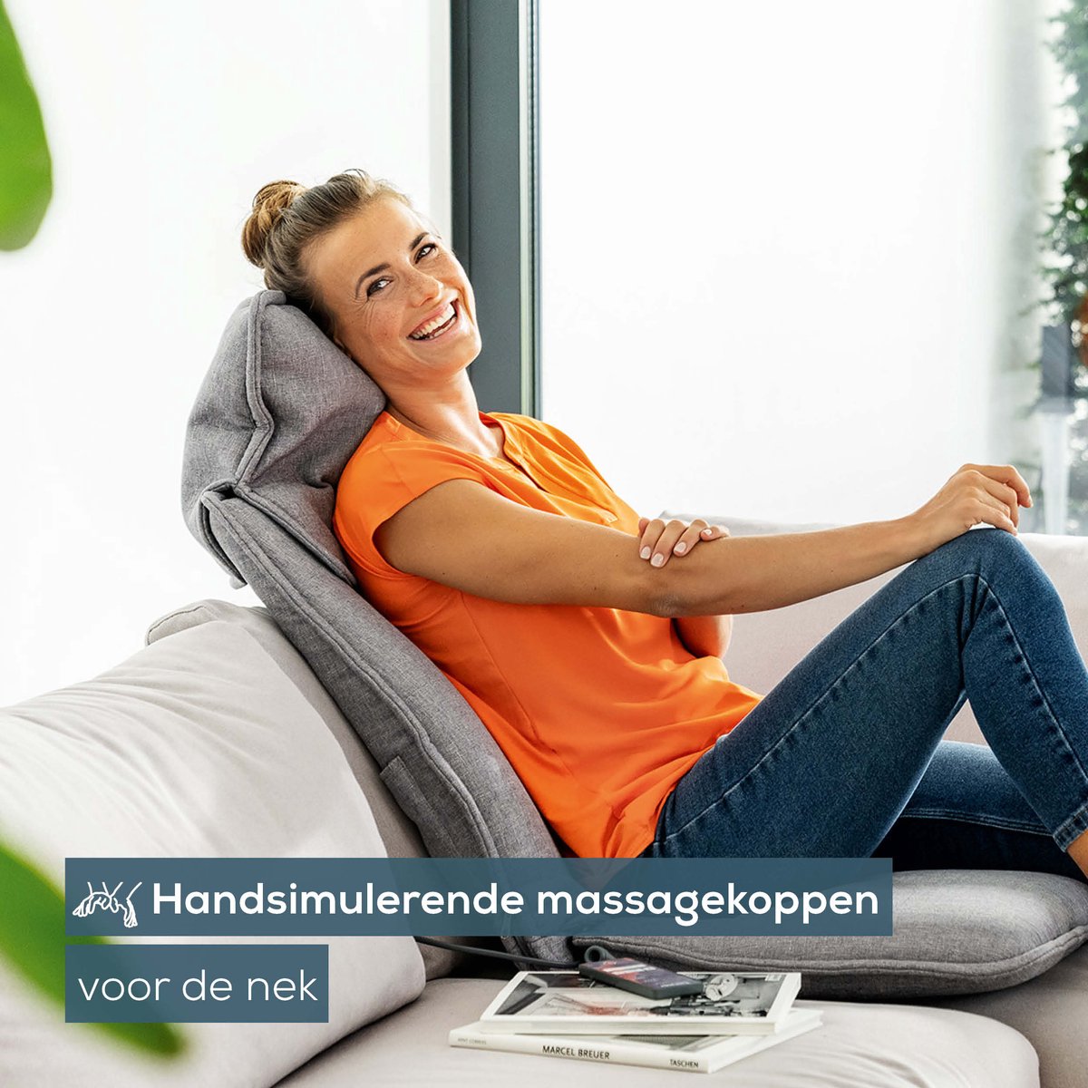 Beurer MG 330 Grey Shiatsu Massagekussen - Massagestoel - Verstelbaar nekgedeelte - 4 Massagekoppen paarsgewijs roterend - 2 Intensiteitsniveaus - Wasbare hoes - 3 Jaar garantie - Grijs – foto 5