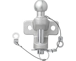 ProPlus Trekhaakkogel Gecombineerd - Tweevoudige Uitvoering - Bumper Trekhaak - Koppelkogel - E11 Gekeurd - D20,2/S350 - Zilver