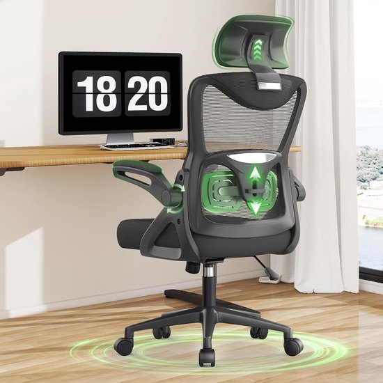 Thuisbureaustoel, ergonomische comfortabele bureaustoel